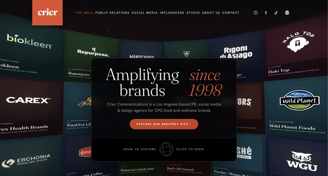 Sitio web de Crier Communications