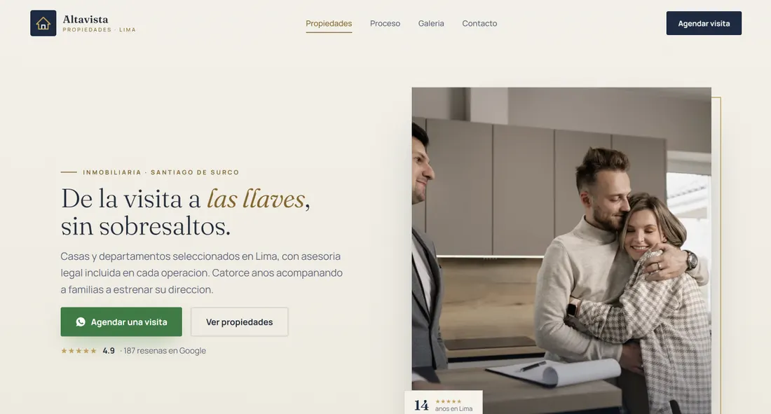 Sitio web de Altavista Propiedades