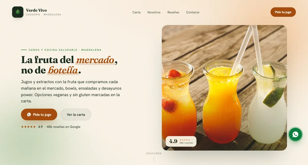 Sitio web de Verde Vivo
