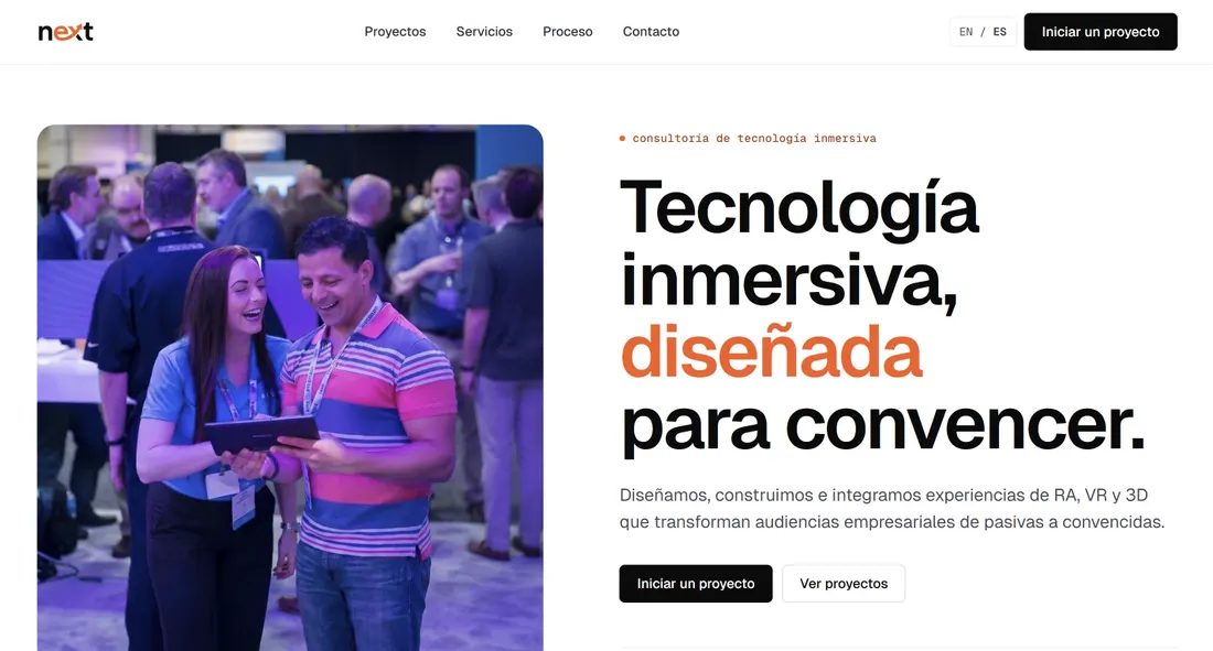 Sitio web de Next
