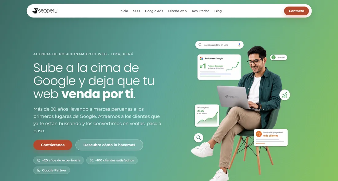 Sitio web de SEO Perú