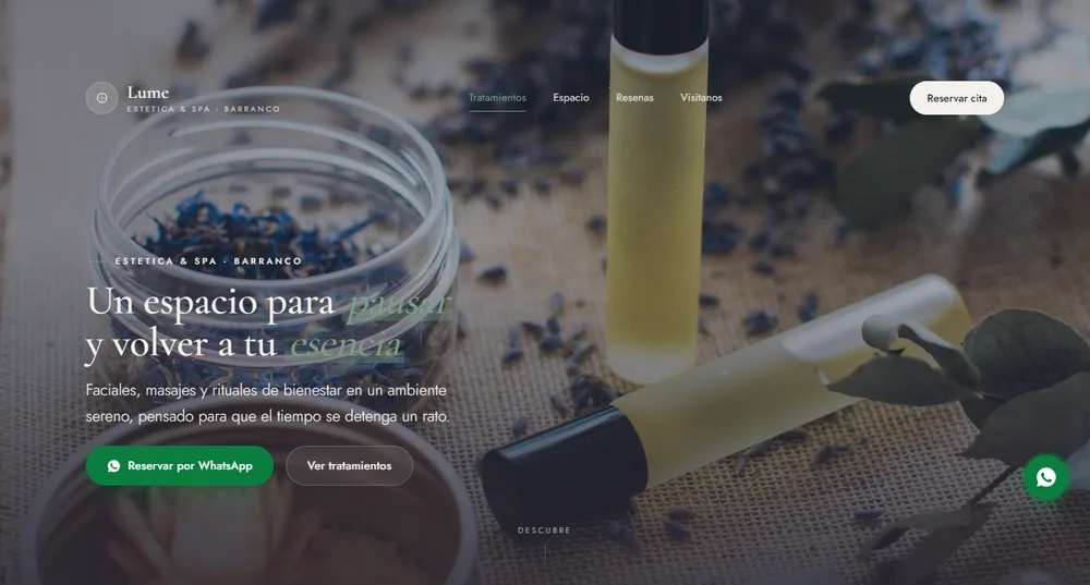 Sitio web de Lume
