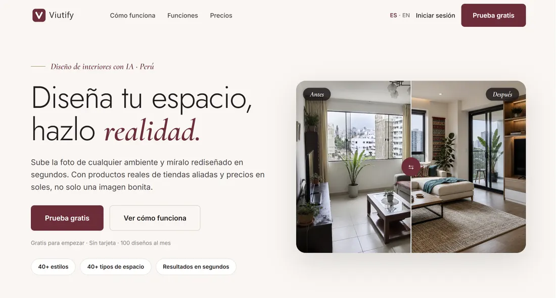 Sitio web de Viutify